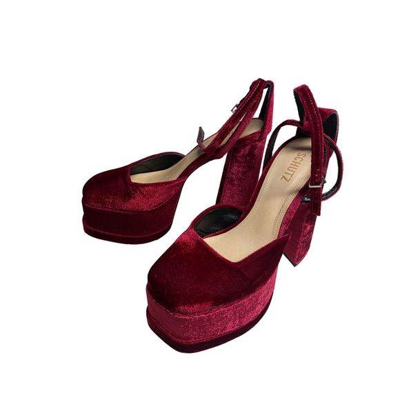 Schutz Luan Pump in Bordo Size 8 NIB - Picture 2 of 7